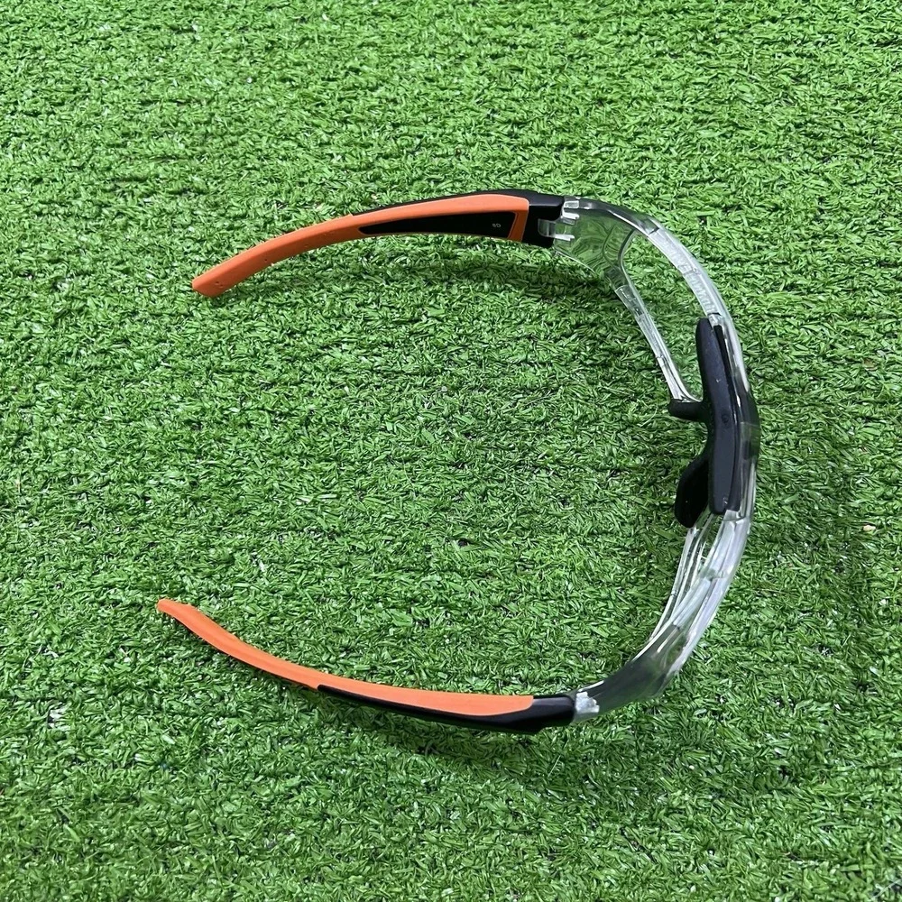 Hudson H5 Safety Glasses Clear Orange ANSI Z87.1+ impact Rating Electrician